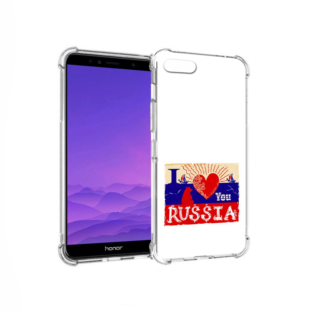 

Чехол MyPads Tocco для Honor 7A Люблю Россию (PT111206.25.112), Прозрачный, Tocco