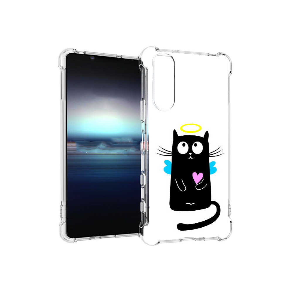 

Чехол MyPads Tocco для Sony Xperia 5 Кот ангелок (PT154834.228.96), Прозрачный, Tocco