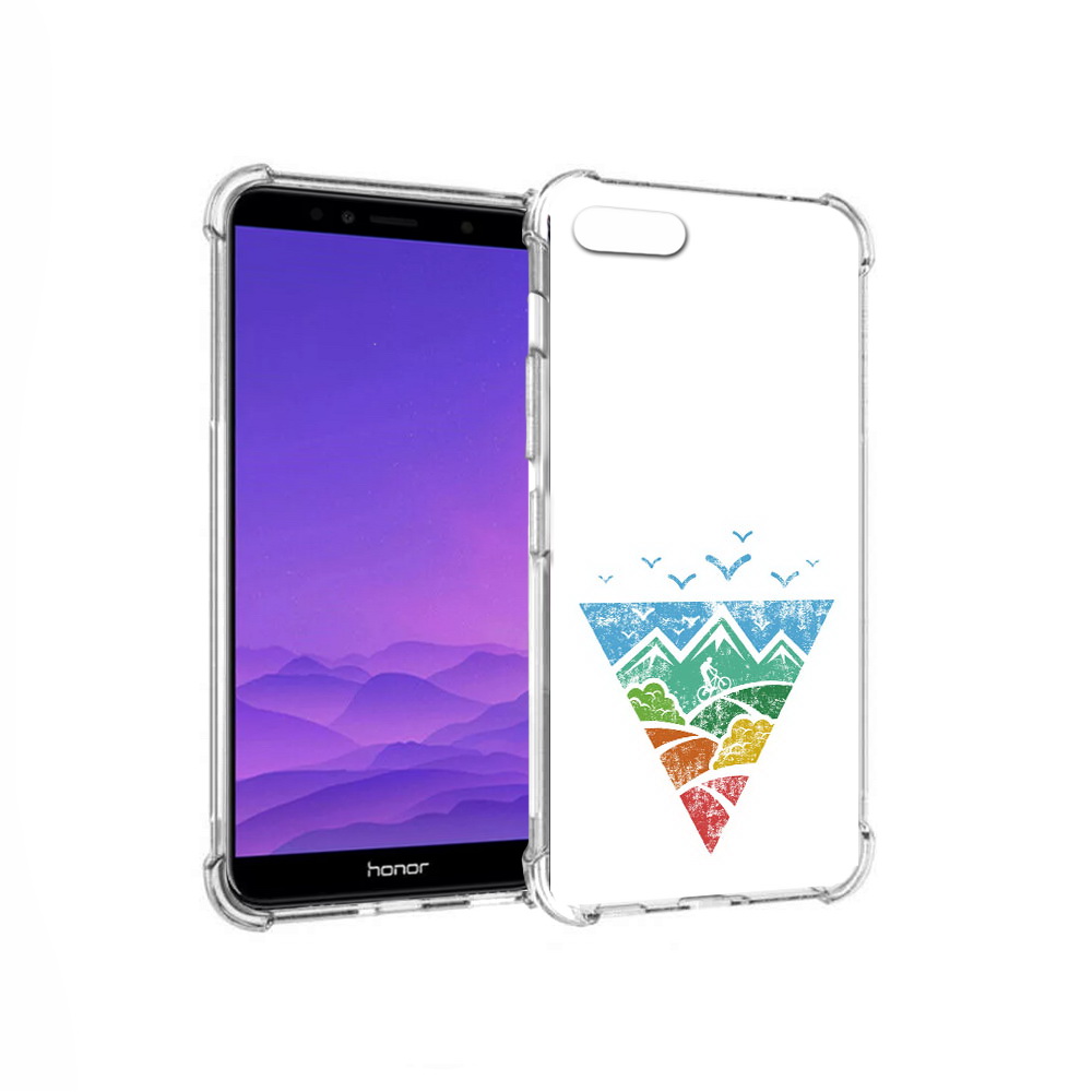 

Чехол MyPads Tocco для Honor 7A Лес земля море чайки (PT111206.25.105), Прозрачный, Tocco