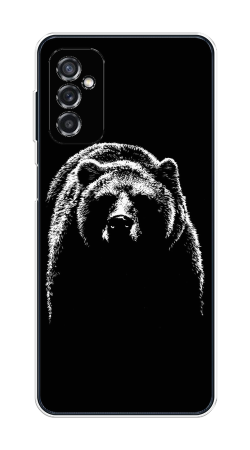 

Чехол на Samsung Galaxy M52 "Медведь в ночи", Белый;черный, 2104350-1