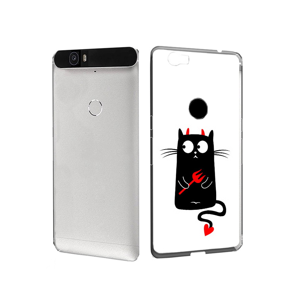 

Чехол MyPads Tocco для Huawei Nexus 6P Кот демон (PT17717.24.97), Прозрачный, Tocco