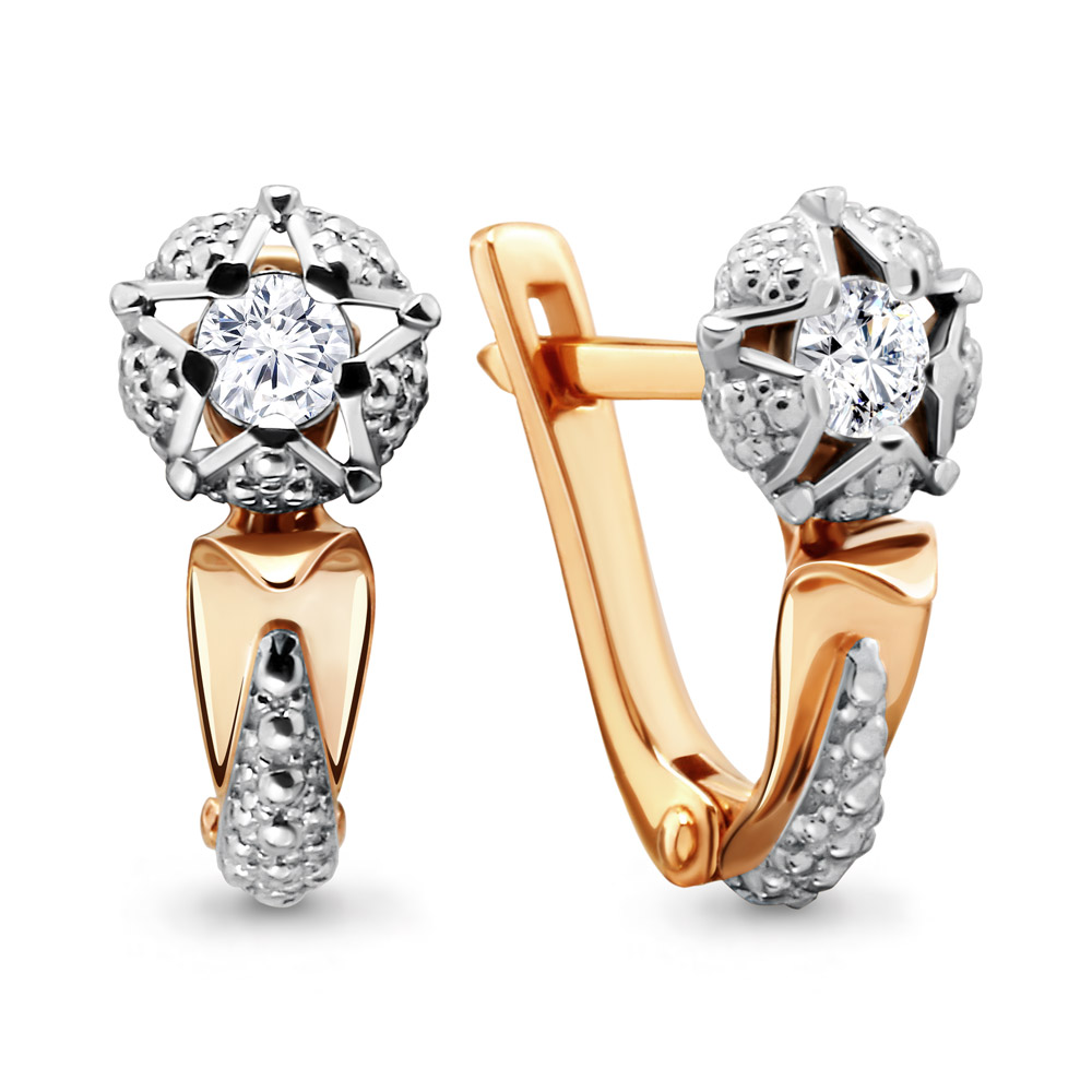 

Серьги из красного золота с бриллиантом Aquamarine Aquamarine 942285к_585_кз, 942285к_585_кз