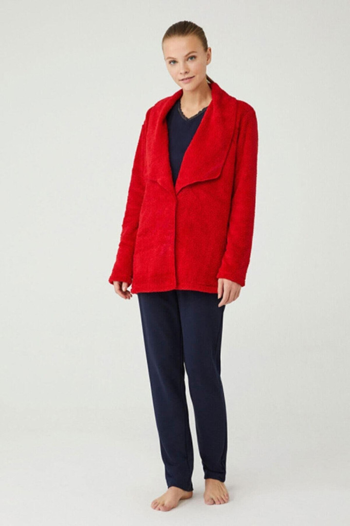 

Халат женский K Shop Freshness.3406 красный S/M (товары доставляются из-за рубежа), Freshness.3406