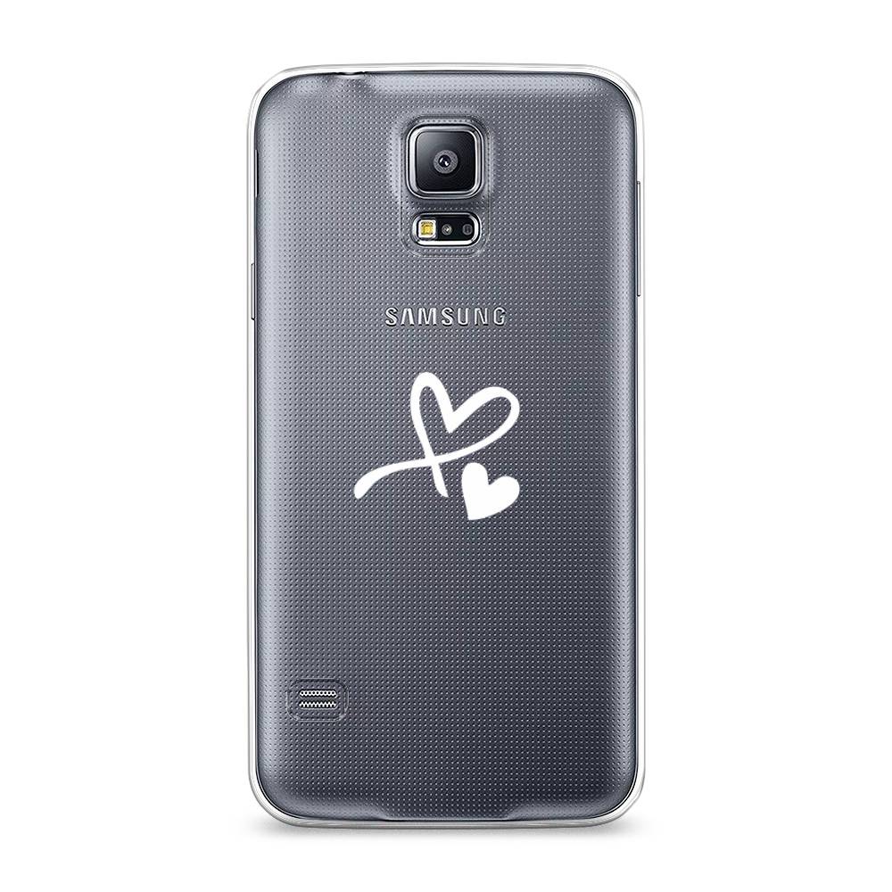 

Чехол Awog на Samsung Galaxy S5 "Сердечко минимализм", Белый, 24150-6