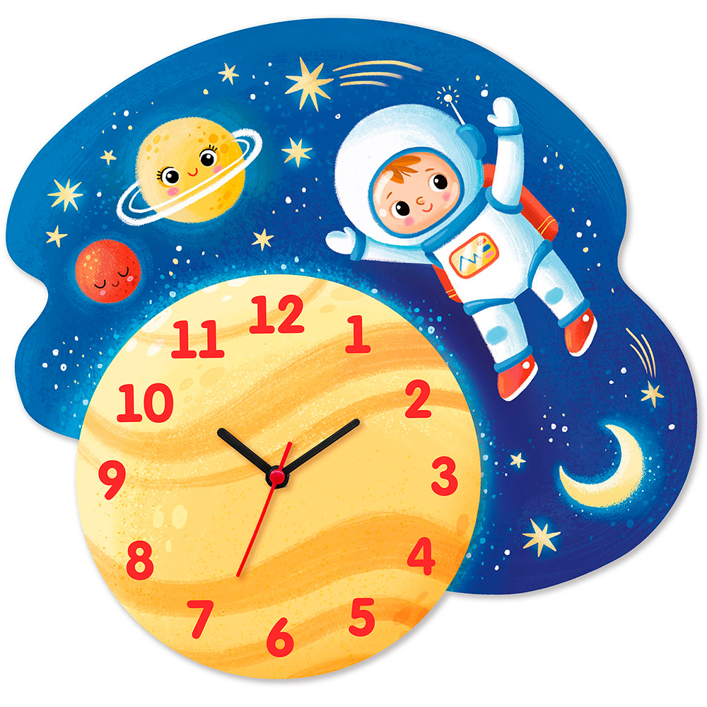Дер. Часы настенные детские Космос 8633