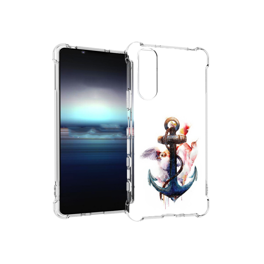 

Чехол MyPads Tocco для Sony Xperia 5 якорь с птицами (PT154834.228.703), Прозрачный, Tocco