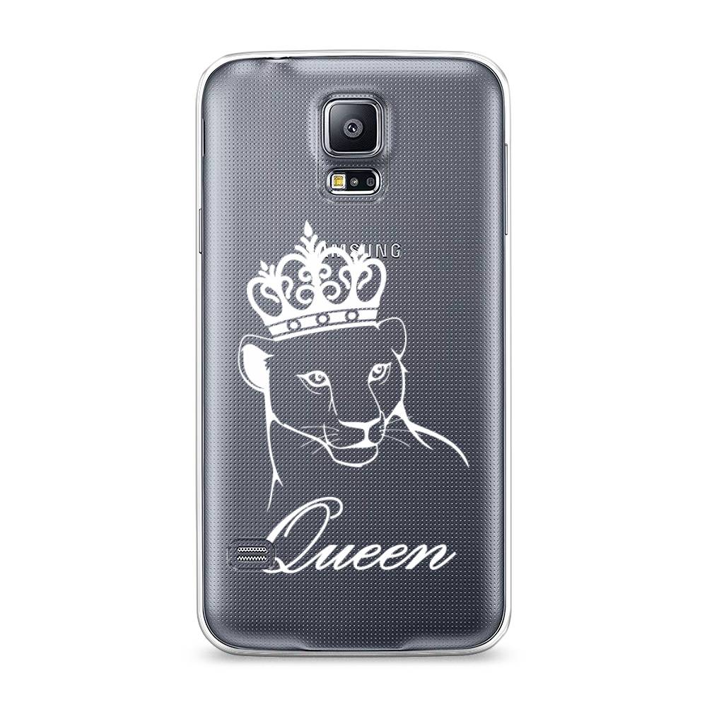 

Чехол Awog на Samsung Galaxy S5 "Львица королева", Бежевый;прозрачный, 24150-7