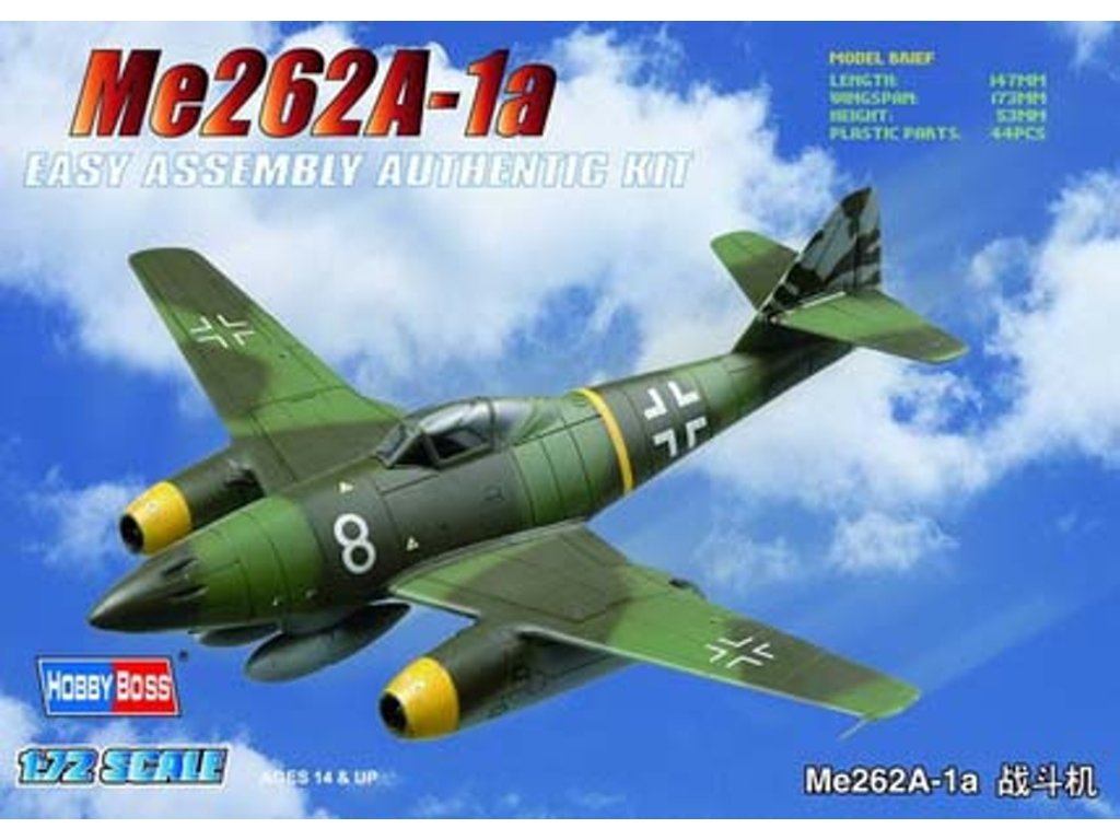 

Сборная модель HobbyBoss 1/72 Самолет Me262A-2a 80249