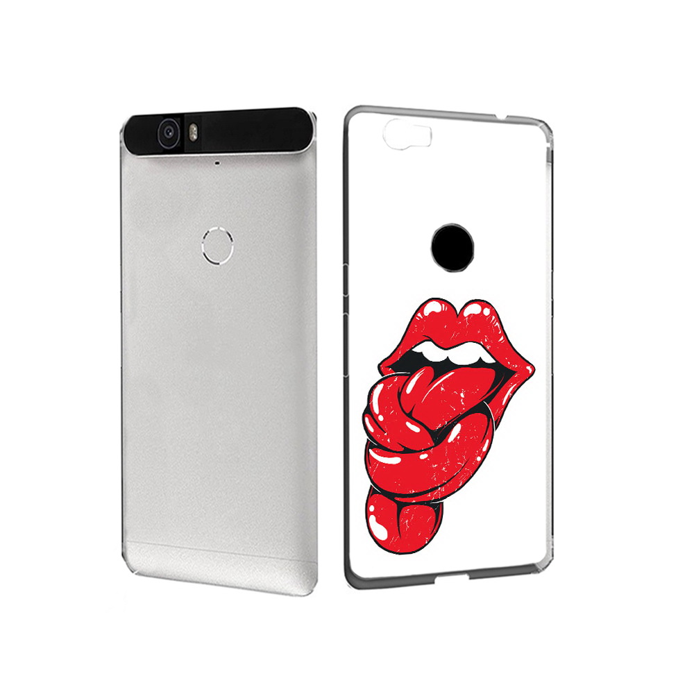 

Чехол MyPads Tocco для Huawei Nexus 6P яркие губы с языком (PT17717.24.705), Прозрачный, Tocco