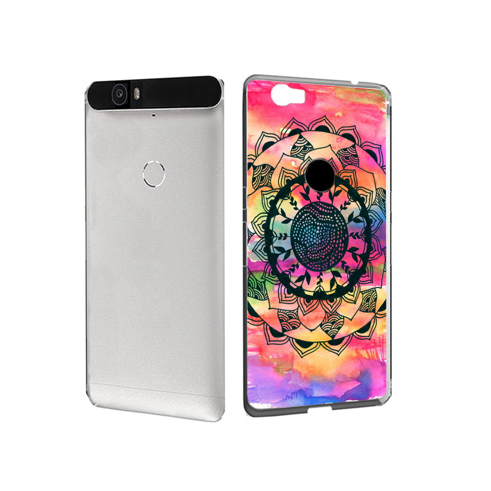 

Чехол MyPads Tocco для Huawei Nexus 6P яркая абстракция круглый цветок (PT17717.24.704), Прозрачный, Tocco