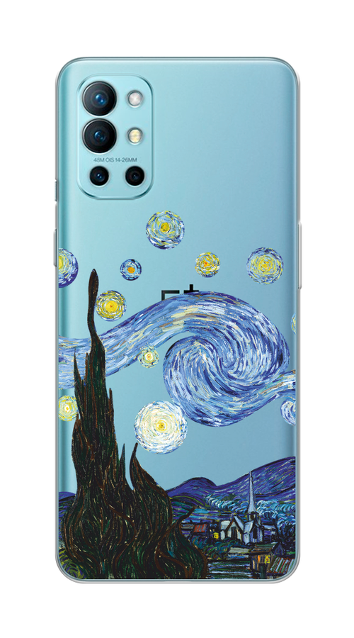 

Чехол на OnePlus 9R "Ночь Ван Гога", Голубой;синий;черный, 151650-1