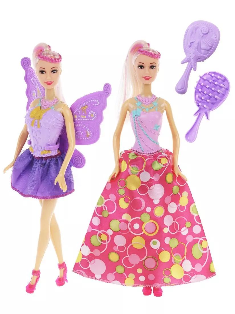 

Игровой набор Наша Игрушка Красотка, кукла-фея 35см., 4шт. в ассорт.арт. 802576, НИ-802576
