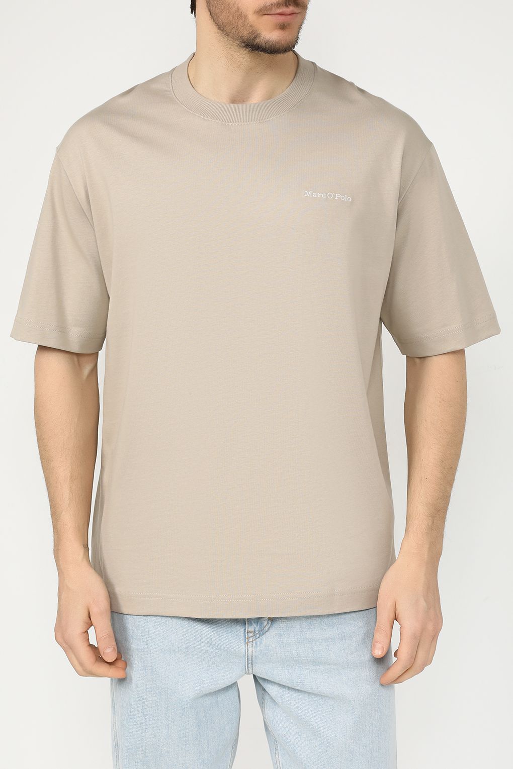 

Футболка мужская Marc O'Polo 422208351374 бежевая XL, Бежевый, 422208351374