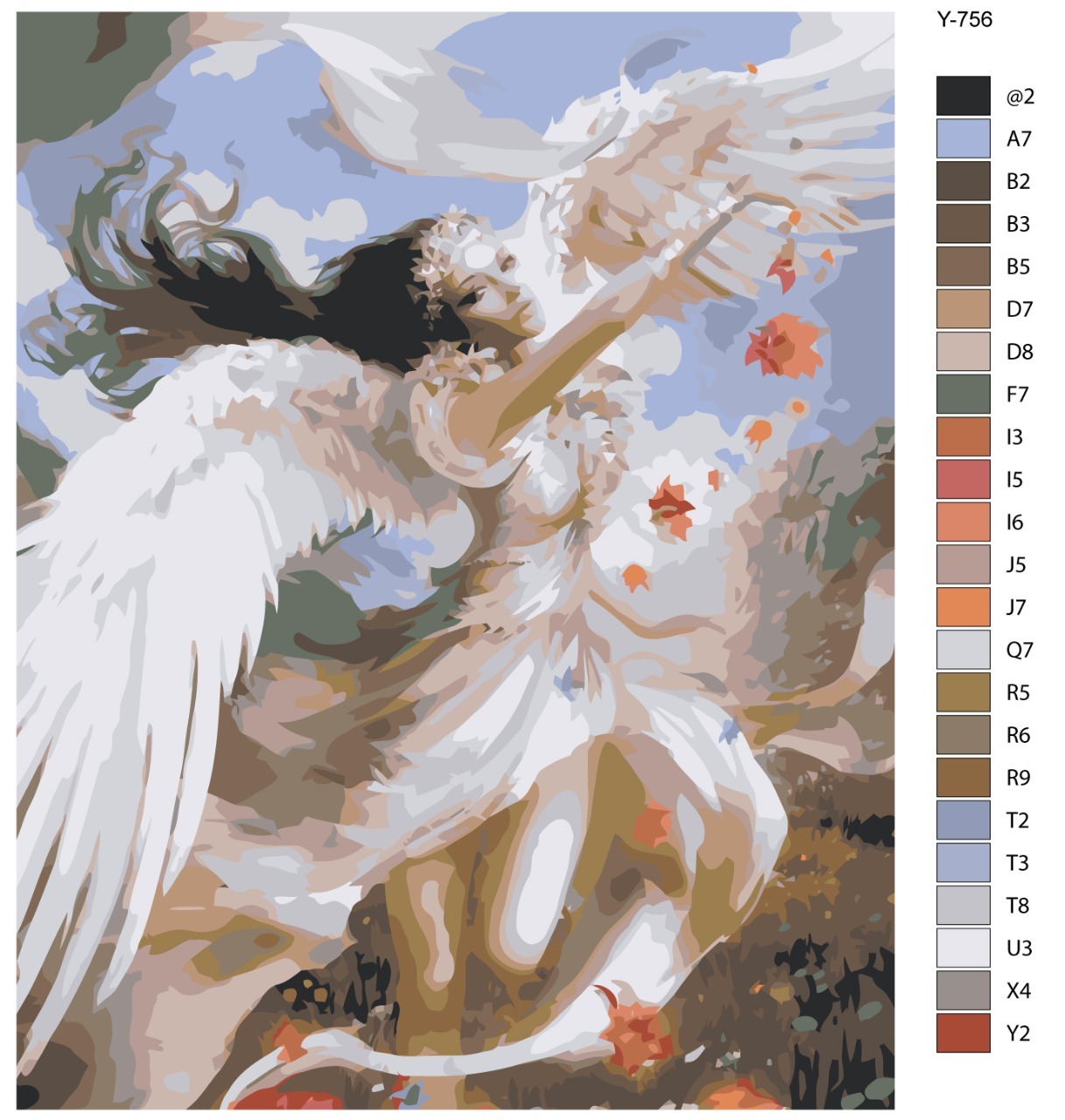 

Картина по номерам BRUSHES-PAINTS Y-756, Чарующий Ангел