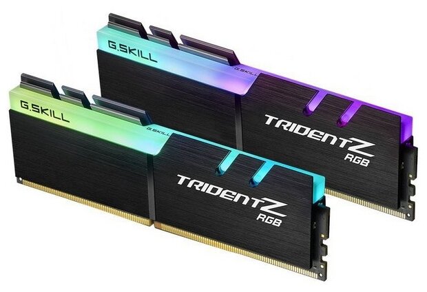 фото Оперативная память g.skill trident z rgb f4-3200c16d-64gtzr, 2х32 гб