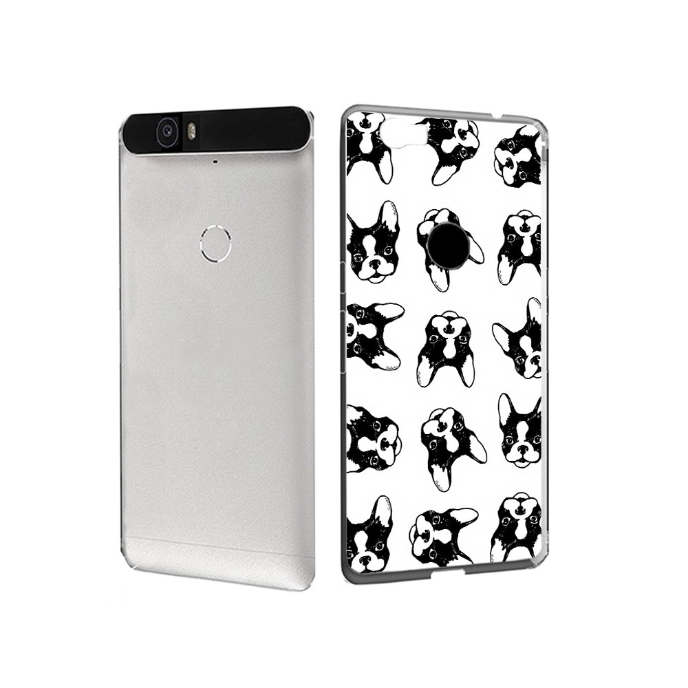 

Чехол MyPads Tocco для Huawei Nexus 6P черно белые собачки (PT17717.24.683), Прозрачный, Tocco