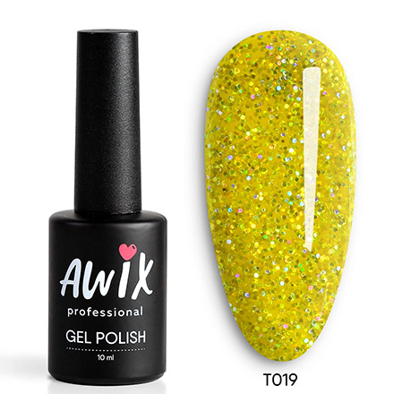 фото Гель-лак awix professional tinsel №019