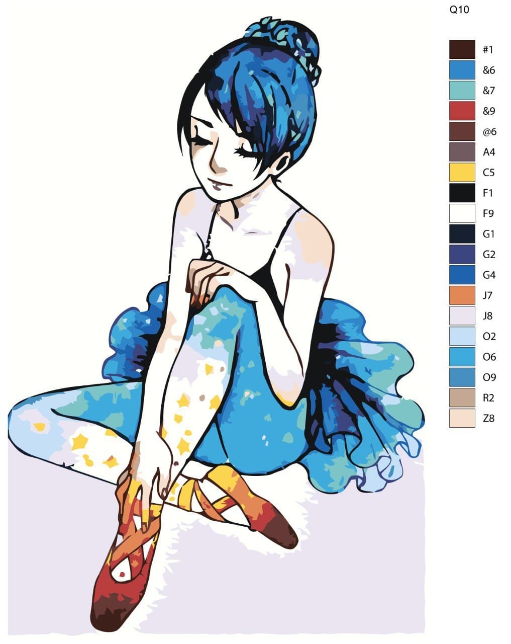 

Картина по номерам BRUSHES-PAINTS Q10, Звездная балерина