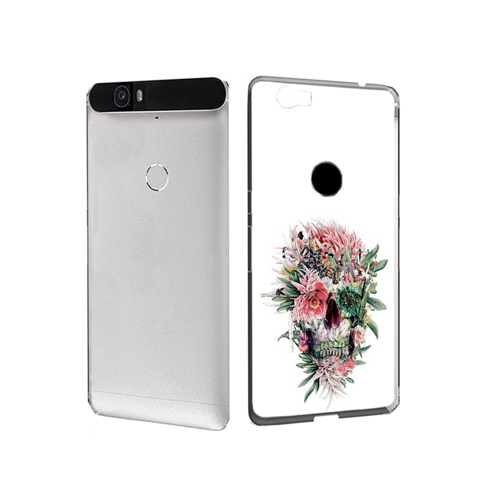 

Чехол MyPads Tocco для Huawei Nexus 6P череп из цветов (PT17717.24.677), Прозрачный, Tocco