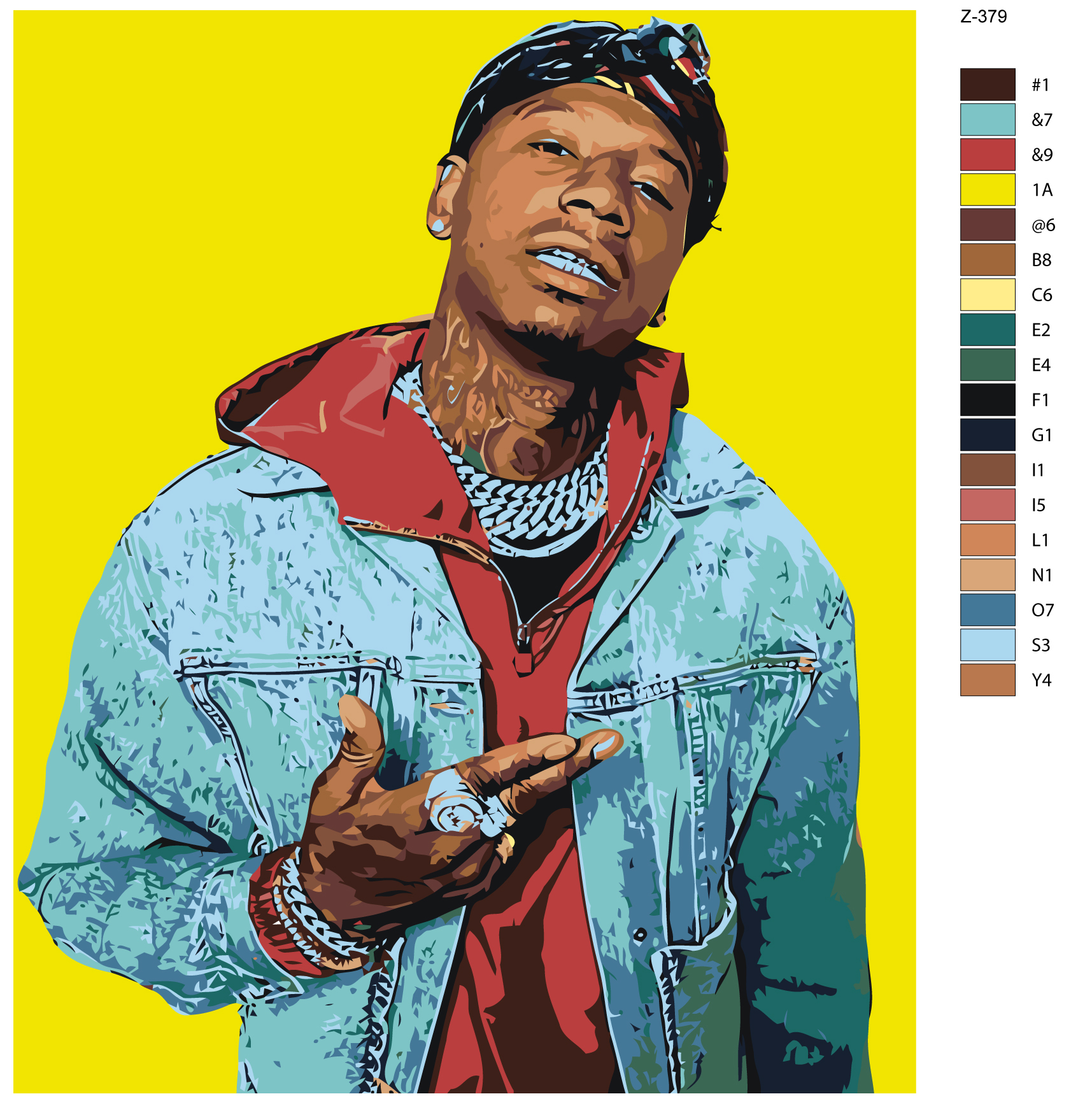 

Картина по номерам BRUSHES-PAINTS Z-379, moneybagg yo