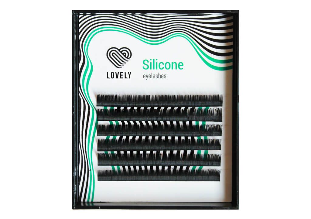 

Ресницы Lovely MINI, D, 0.07, 6 mm, 6 линий, Черный