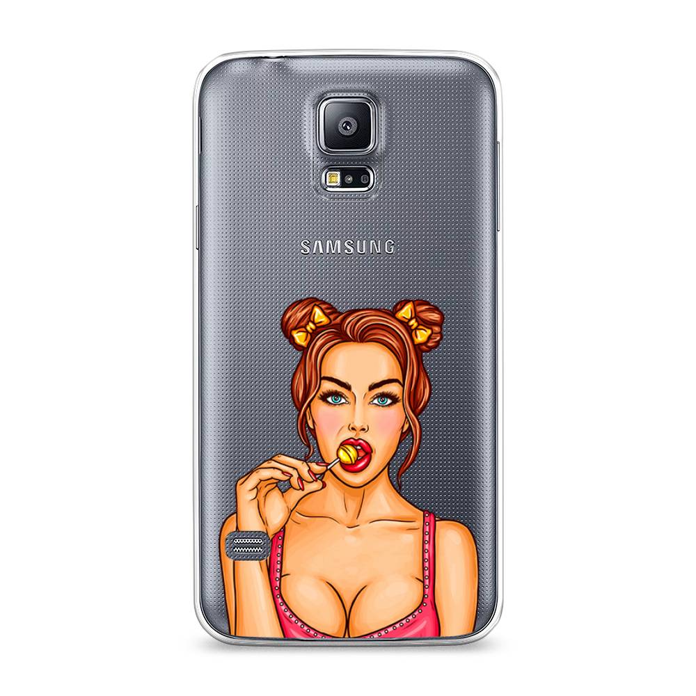 

Чехол Awog на Samsung Galaxy S5 "Вкусный леденец", Бежевый;коричневый;розовый