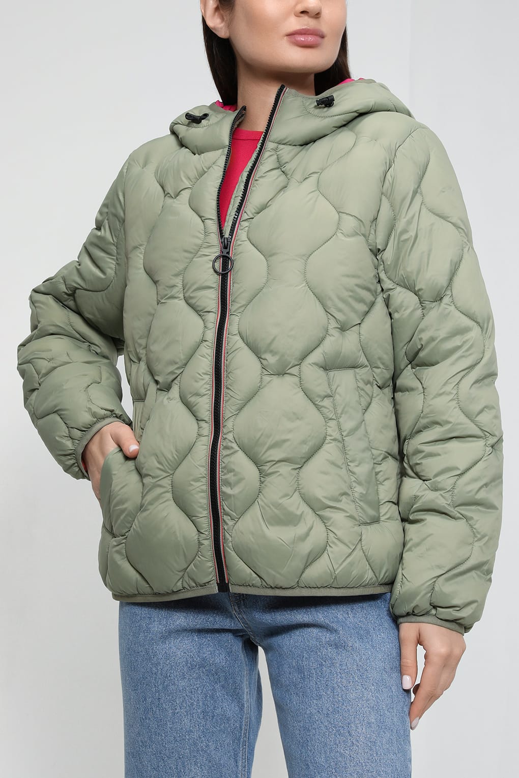 

Куртка женская Esprit Edc 013CC1G308 хаки 2XL, 013CC1G308