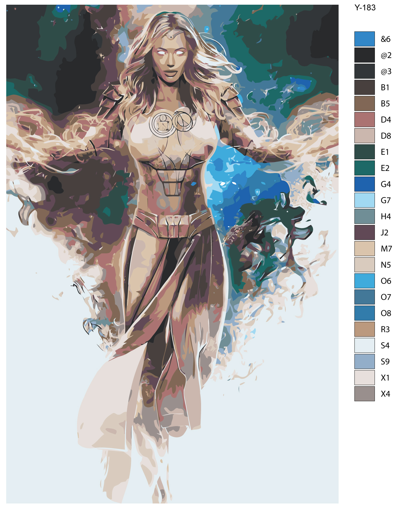 

Картина по номерам BRUSHES-PAINTS Y 183, Анджелина Джоли - Тена. Вечные