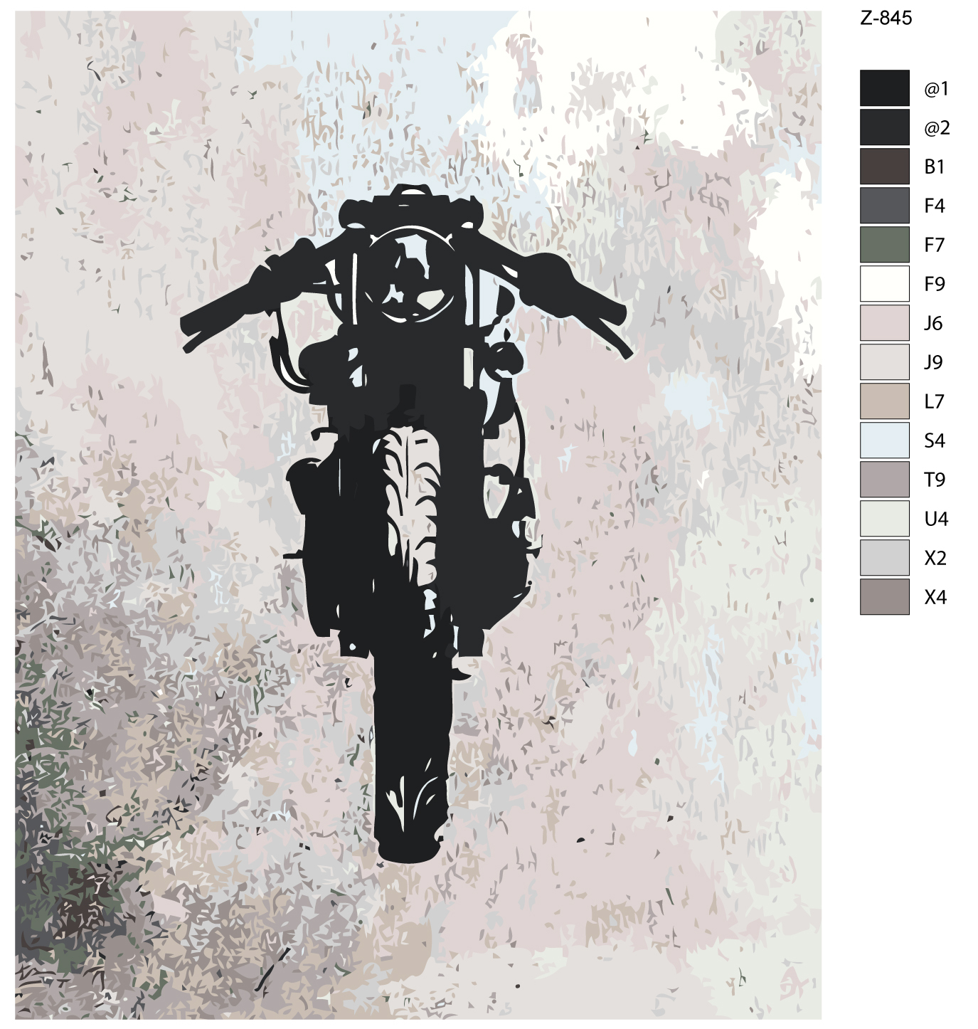 

Картина по номерам BRUSHES-PAINTS Z845, Мотоцикл