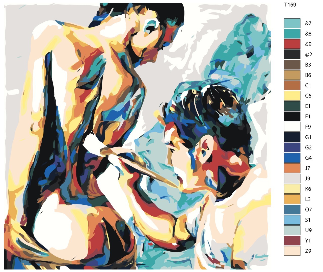 

Картина по номерам BRUSHES-PAINTS Т159, Мы состоим из красок