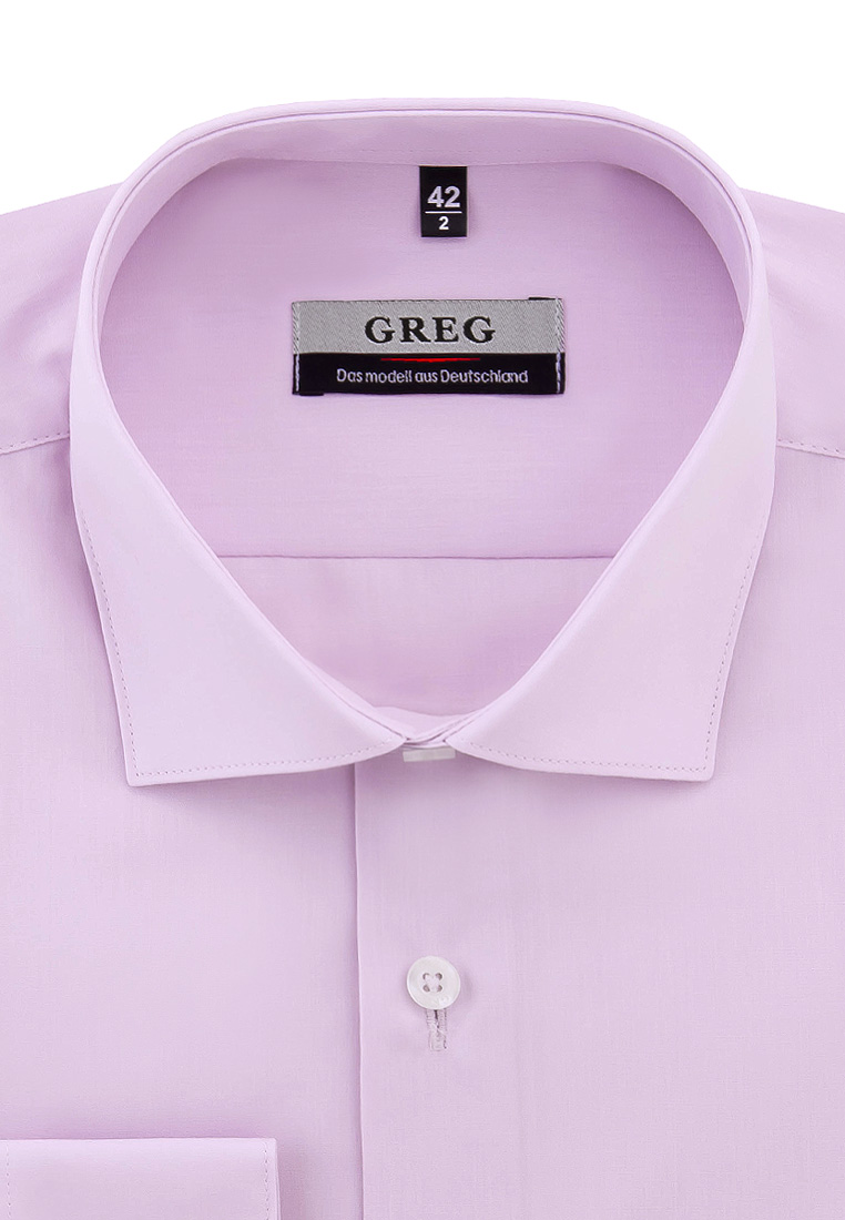 

Рубашка мужская Greg 01-00001592 фиолетовая 41, Фиолетовый, 01-00001592