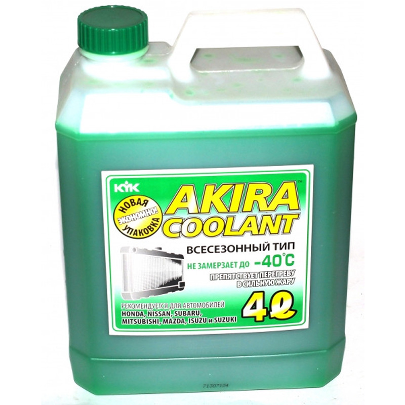 Антифриз Готовый Akira Coolant All Season Type -40С Зеленый (4Л) KYK арт. 90-267