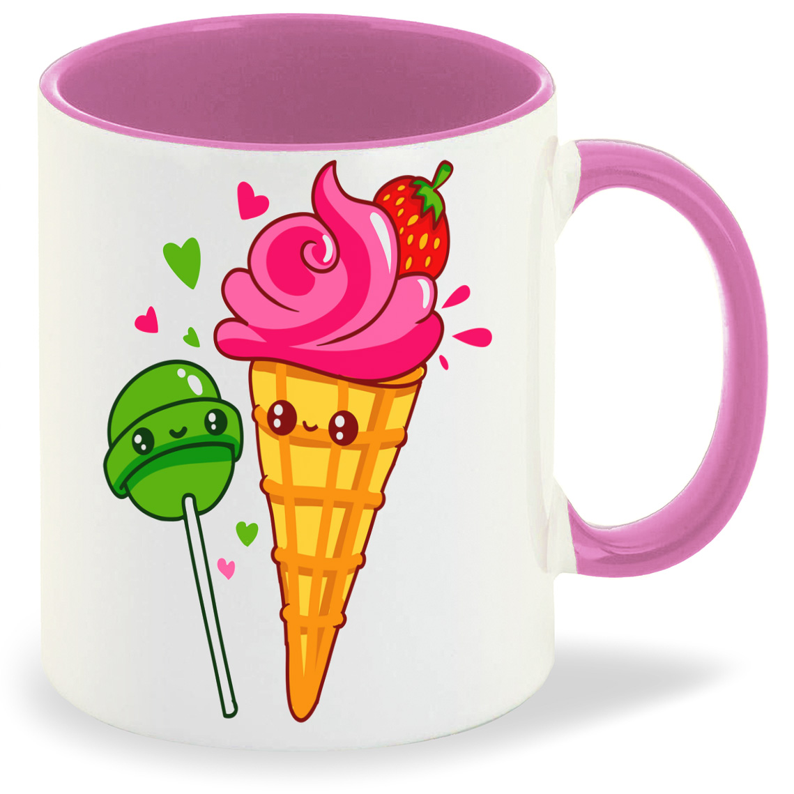 

Кружка CoolPodarok Иллюстрация Мороженое и чупачупс, Иллюстрация Мороженое и чупачупс