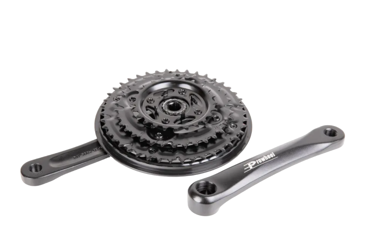 Система Prowheel MA-AC49 24/34/42T, 152 мм, алюм. под квадрат черный, 3 скорости