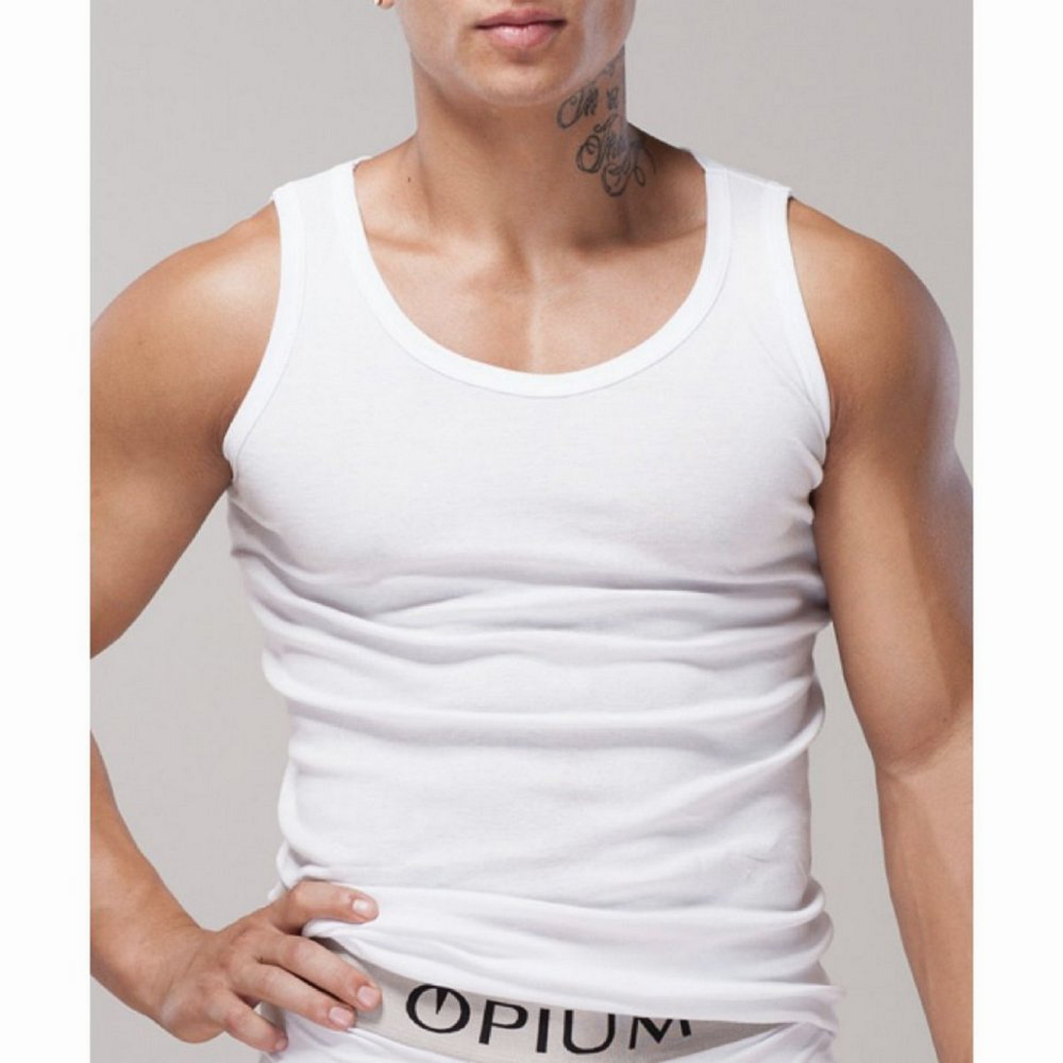 

Майка мужская Opium R04 белая 3XL, Белый, R04