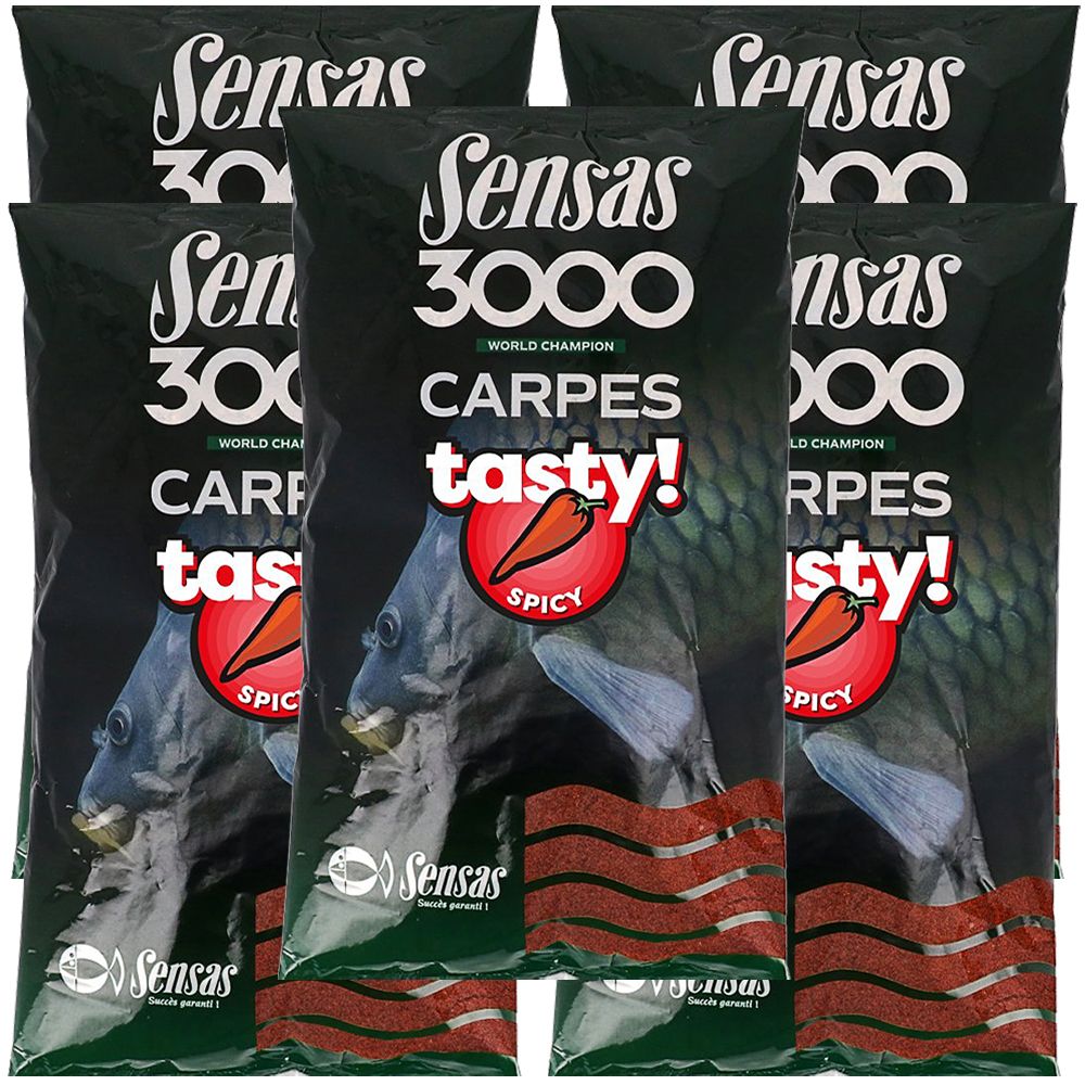 Прикормка Sensas 3000 Carp Tasty Robin Red 5 упаковок, 5 кг