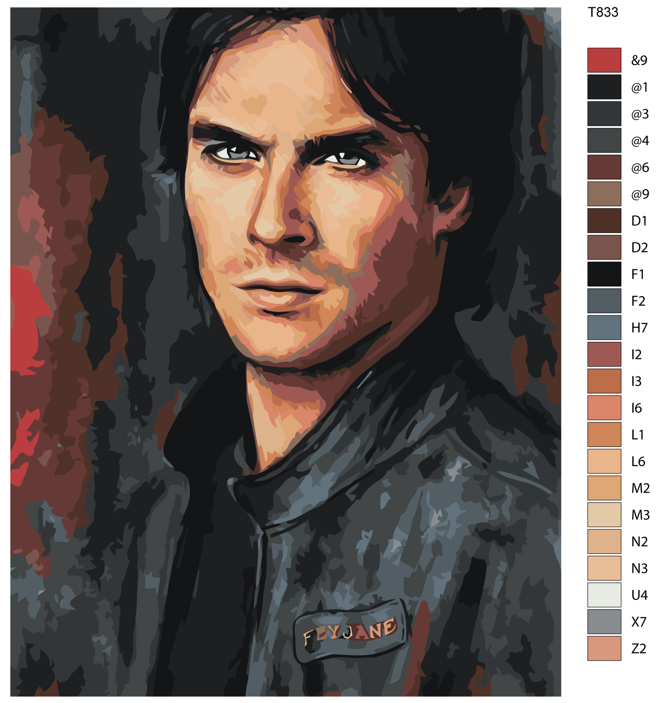 

Картина по номерам BRUSHES-PAINTS T833, Иэн Сомерхолдер-Деймон. Дневники Вампира.