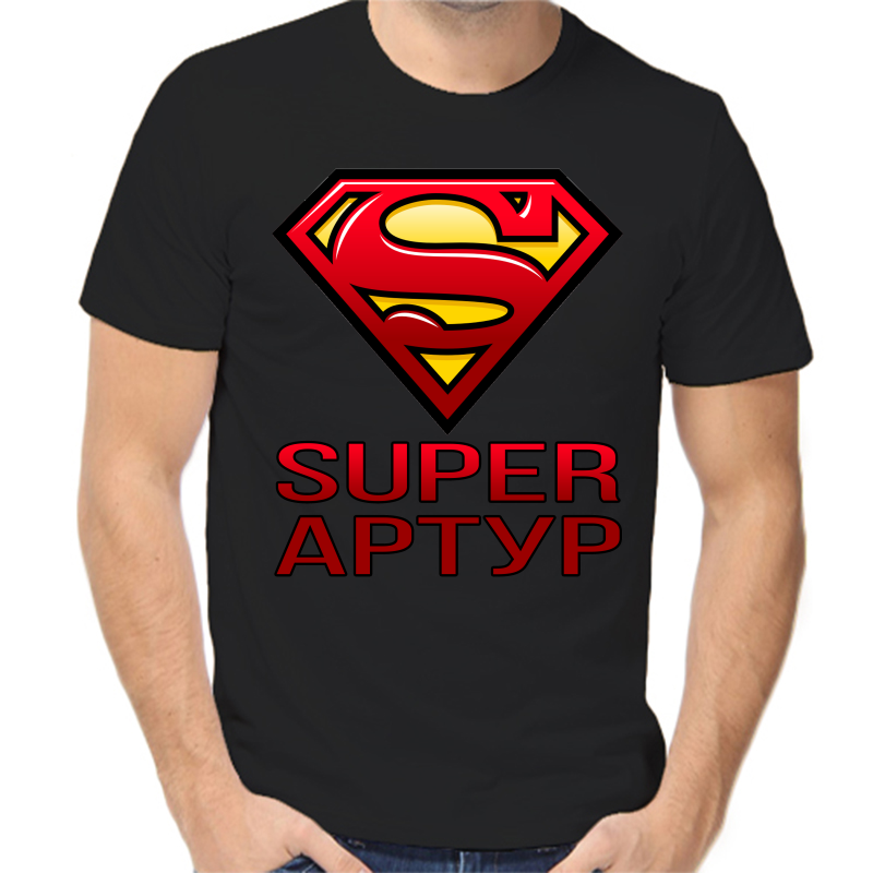 

Футболка мужская черная 58 р-р super артур, Черный, fm_super_artur