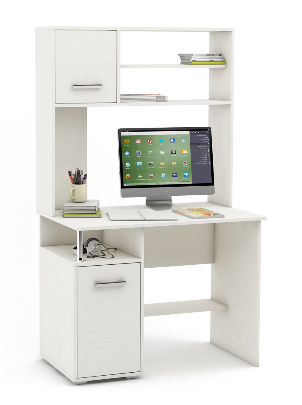 

Компьютерный стол Амбер-14-Белый, Компьютерный стол Амбер-14