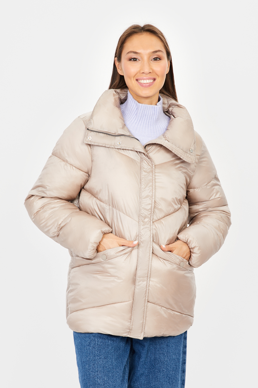 

Куртка женская Baon B041511 бежевая 3XL, B041511