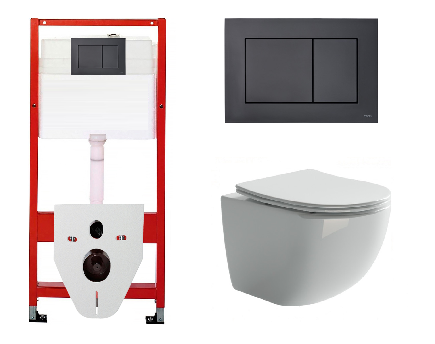 

Комплект инсталляция Tece Base + унитаз Ceramica Nova Forma с кнопкой