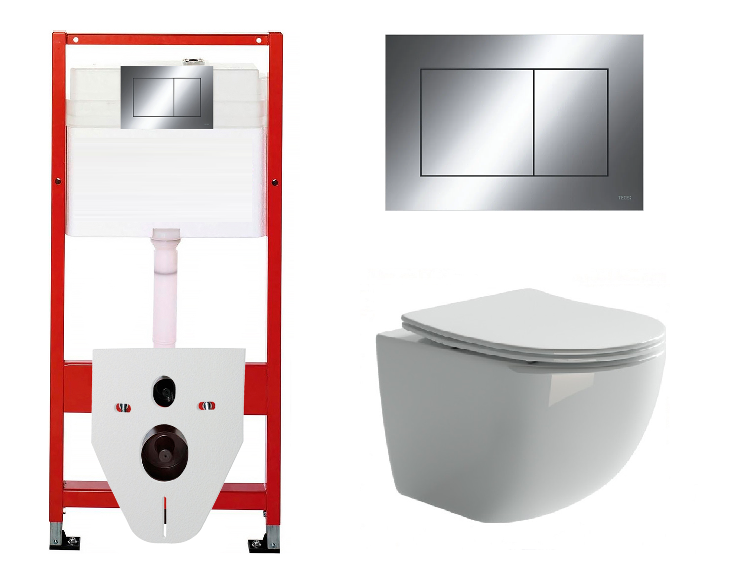 

Комплект инсталляция Tece Now + унитаз Ceramica Nova Forma с кнопкой