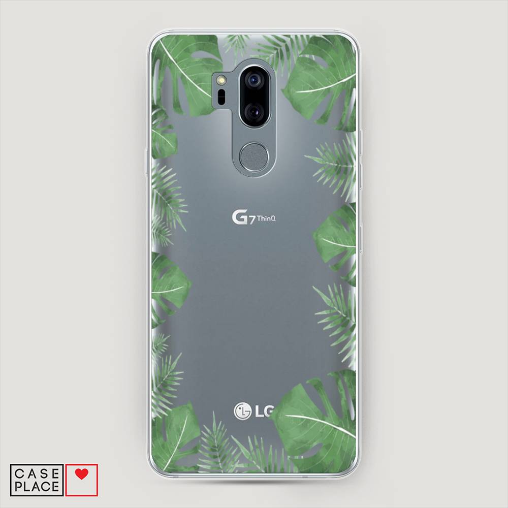 

Чехол Awog "Листья папоротника рамка" для LG G7 ThinQ, 83450-8