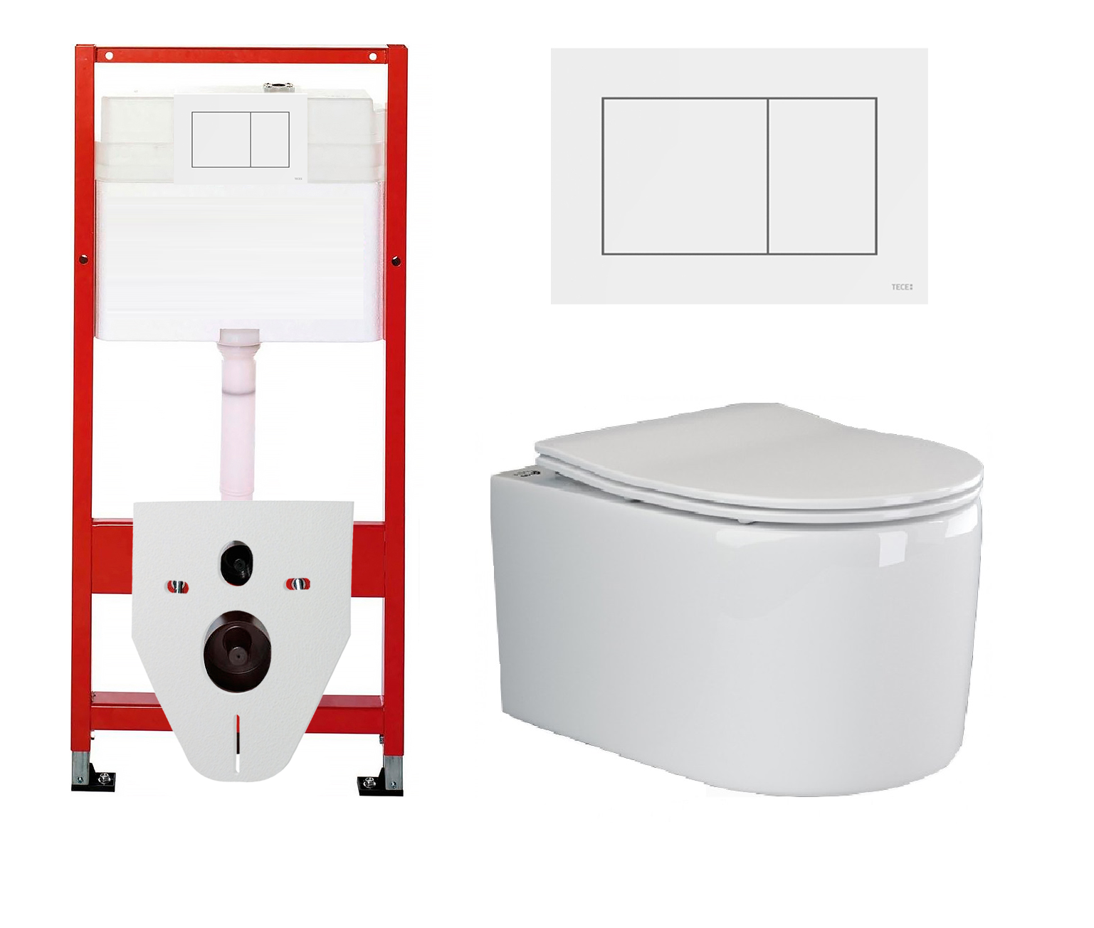 

Комплект инсталляция Tece Base + унитаз Ceramica Nova Moments с кнопкой