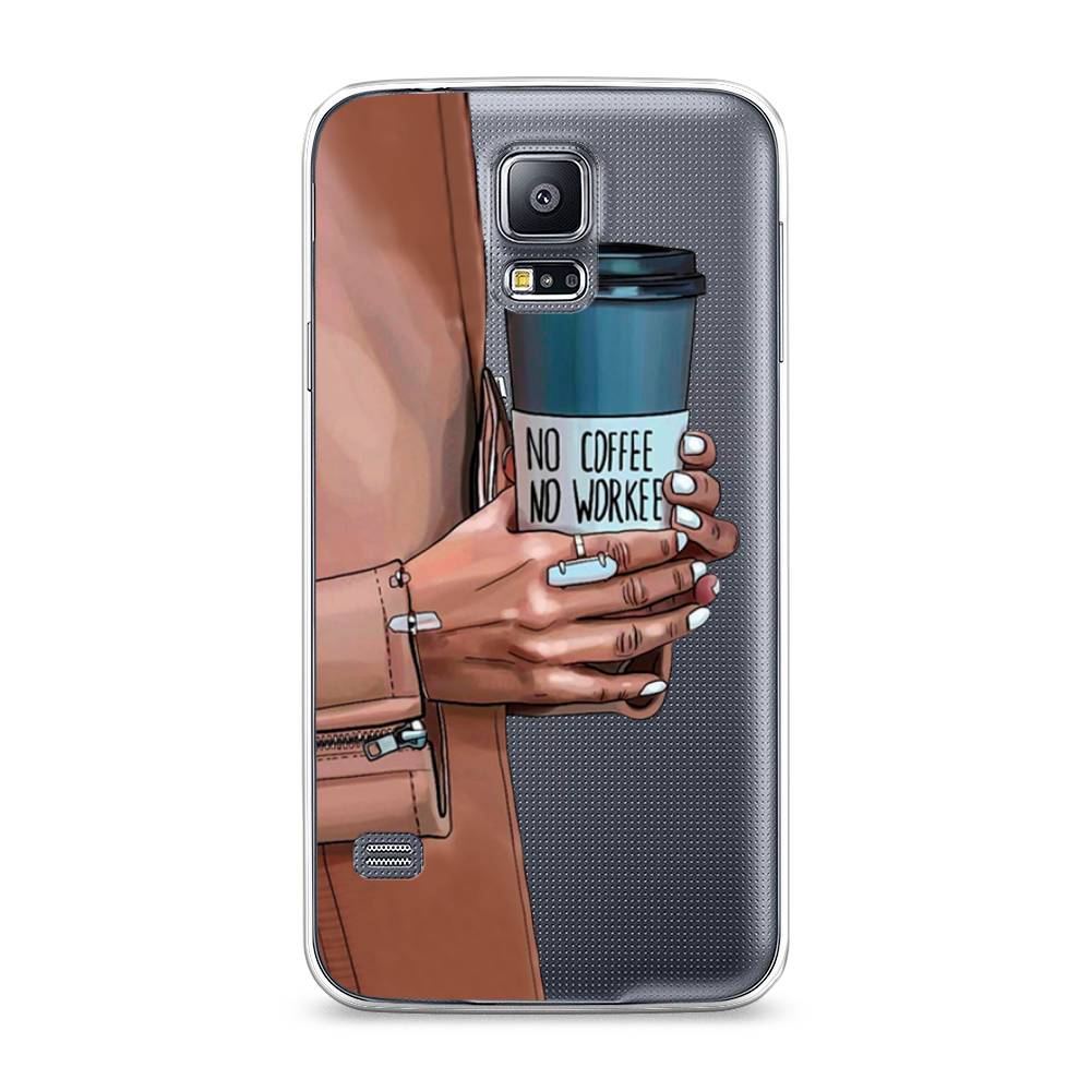 

Чехол Awog на Samsung Galaxy S5 "No coffee", Коричневый;серый, 24150-7