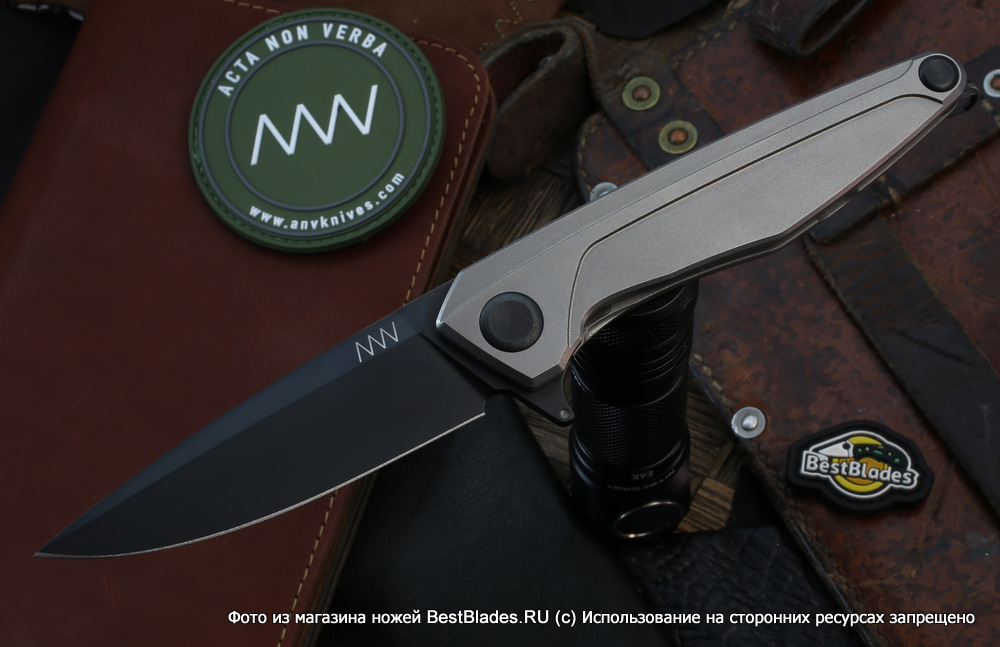 фото Складной нож anv z300 (dlc, frame, titan)