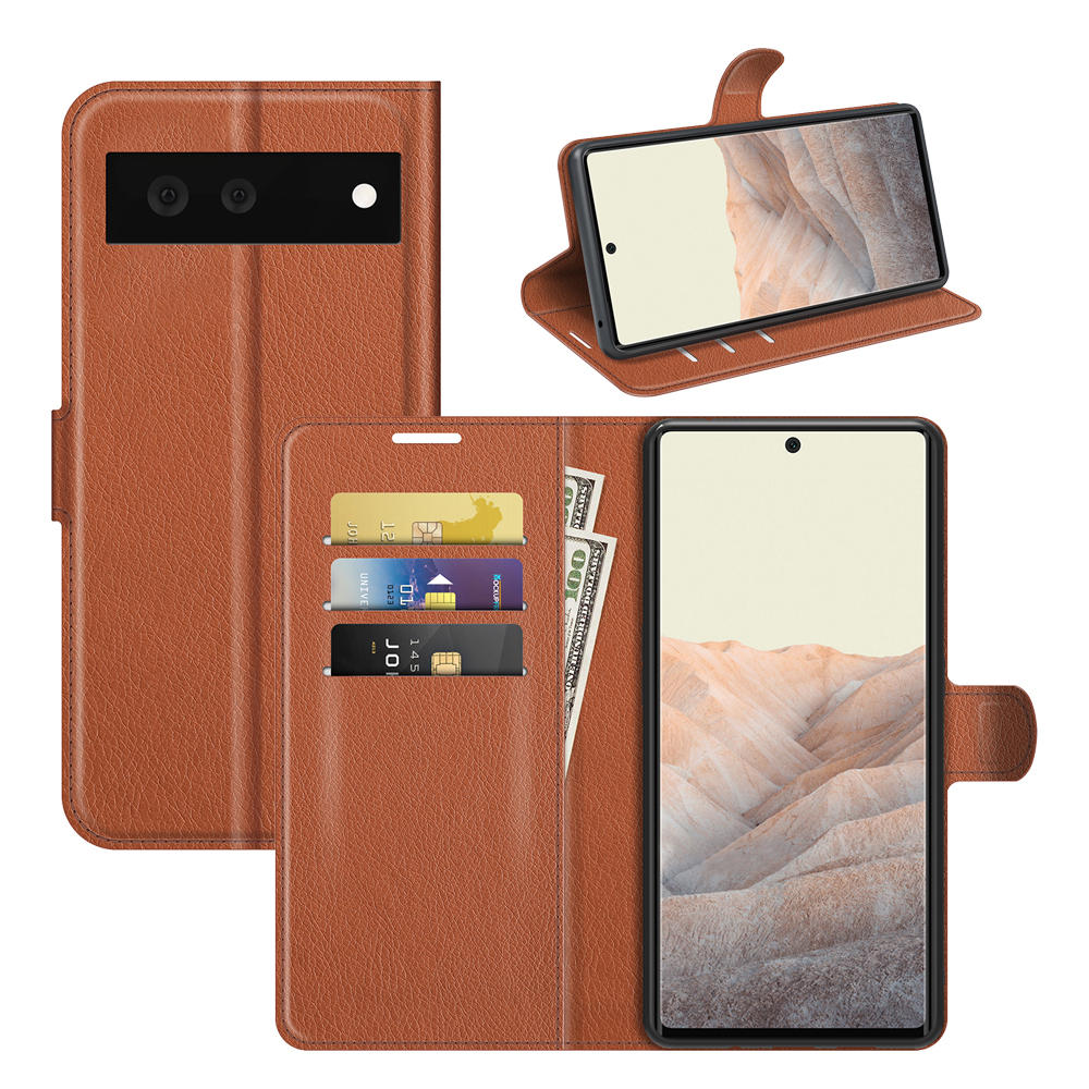 

Чехол-книжка PRESTIGE с функцией подставки для Google Pixel 6 (коричневый)