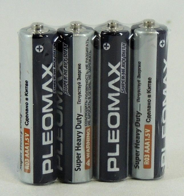 Элемент питания Pleomax R03/286 4S, комплект 40 батареек (10 упак. х 4шт.)