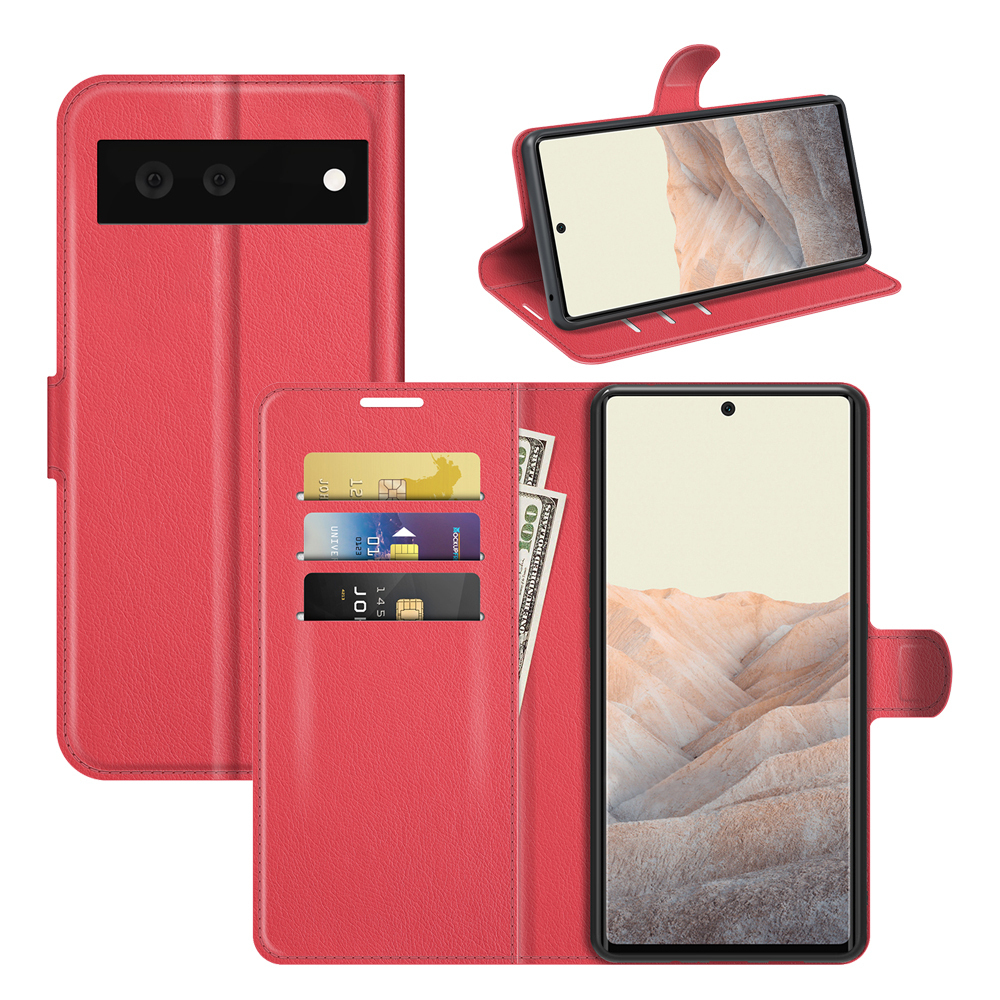 

Чехол-книжка PRESTIGE с функцией подставки для Google Pixel 6 (красный)