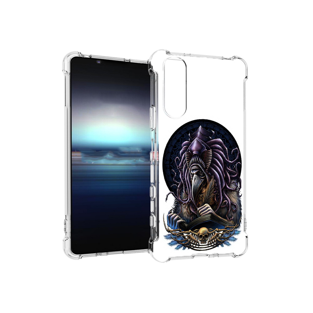

Чехол MyPads Tocco для Sony Xperia 5 умный ворон (PT154834.228.650), Прозрачный, Tocco